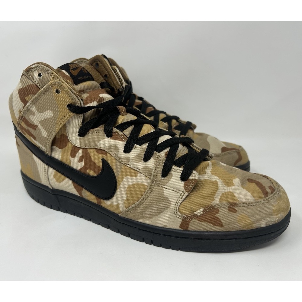 Size 11 - Nike Dunk Pro SB High Brown Camo - Picture 2 of 11